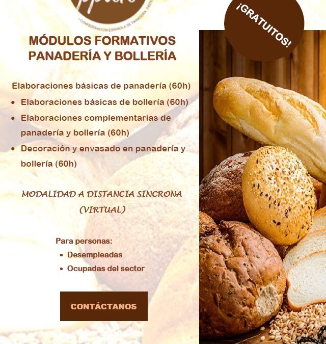 CEOPPAN: CURSOS DE PANADERÍA GRATUITOS PARA ACCEDER AL MERCADO LABORAL