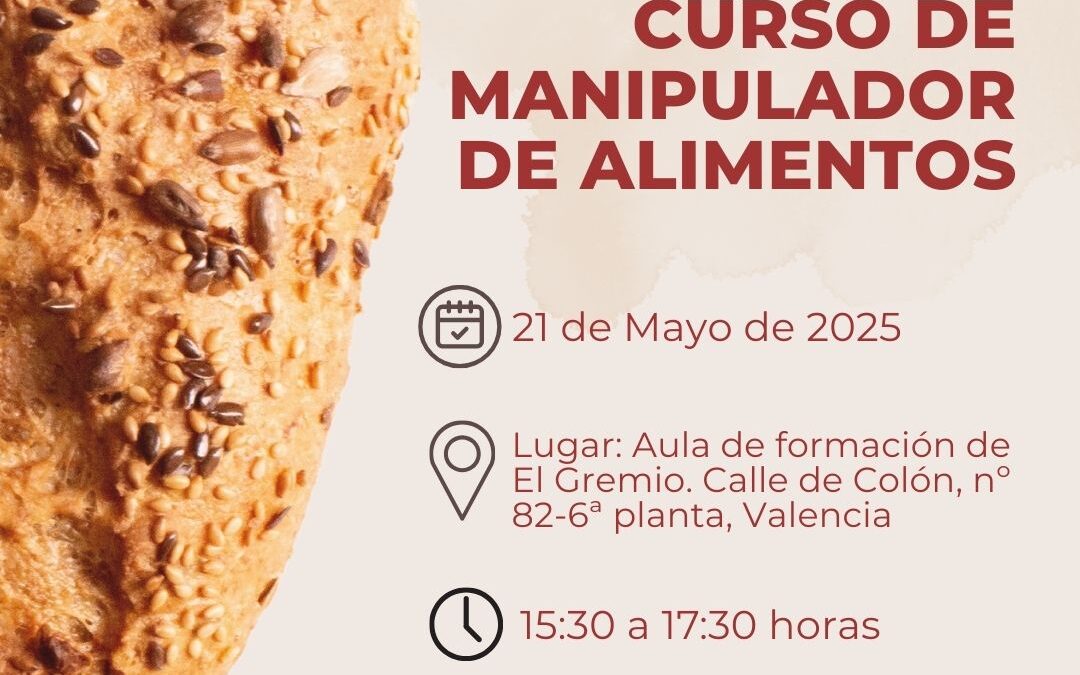 CURSO DE MANIPULADOR DE ALIMENTOS 21 de MAYO 2025