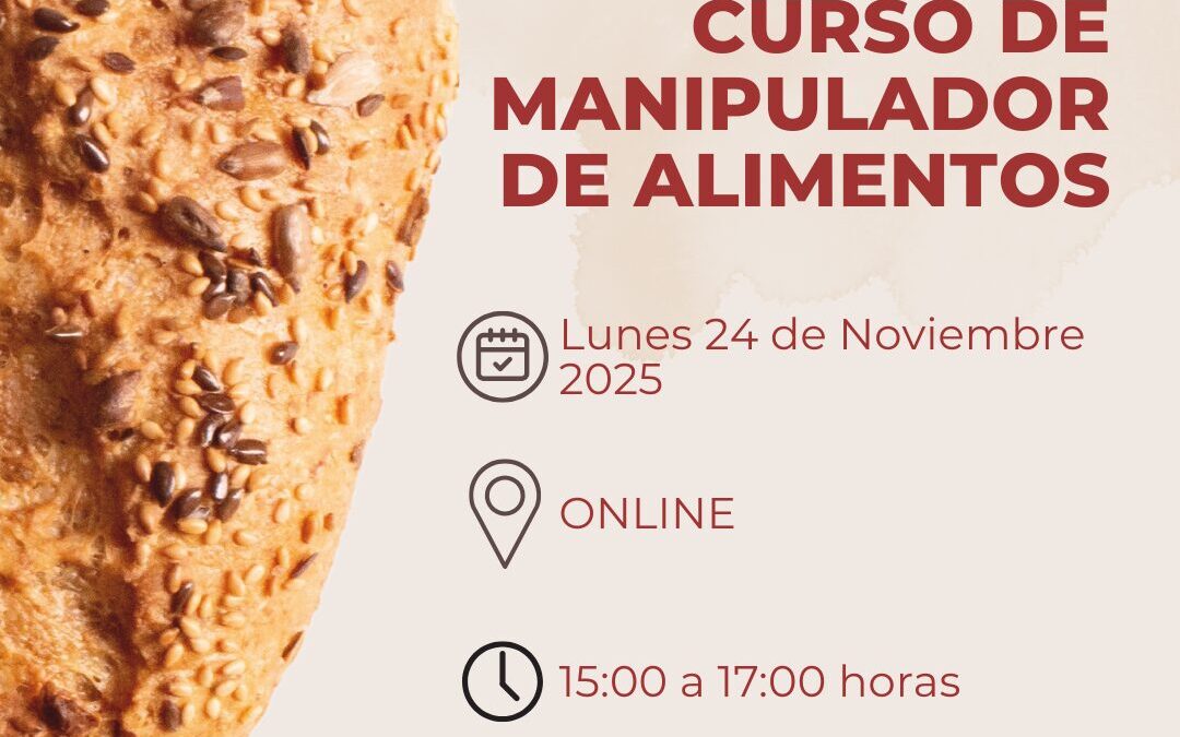 CURSO DE MANIPULADOR DE ALIMENTOS 24 DE NOVIEMBRE DE 2025